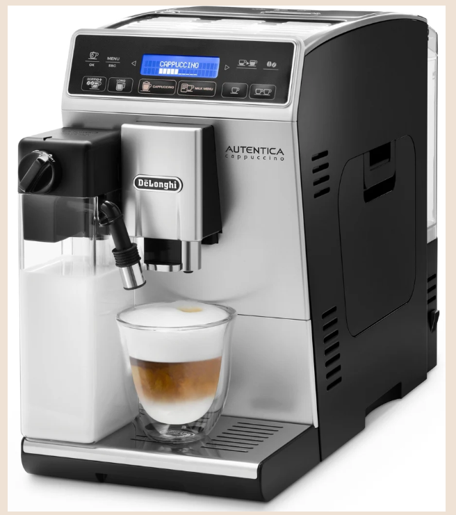 De'Longhi Autentica Cappuccino ETAM29.660.SB Fully Automatic Coffee Machine – only 19.5 cm wide, LatteCrema